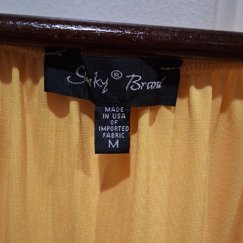 Slinky Brand Yellow Women's Top
